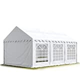 TOOLPORT 4x6 m Tente de réception/Barnum Blanc Toile de Haute qualité env. 500g/m² PVC