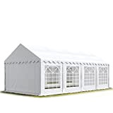 TOOLPORT 4x8 m Tente de réception/Barnum Blanc Toile de Haute qualité env. 500g/m² PVC