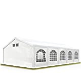 TOOLPORT Tente de réception 5x10 m Tente de Jardin Blanc bâche PE env. 300 g/m² imperméable résistante aux UV avec ...