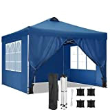 Tooluck 3x3 Tente Tonnelle Pliante imperméable Gazebo 3x3m Tonnelle de Jardin Tente de Reception avec évent pour Jardin Camping Fête ...