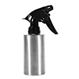 TOPINCN Arrosoir Flacon Vaporisateur Eau en Acier Inoxydable Hand Pressure Watering Bottle 250ml