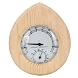 TOPINCN Thermomètre de Salle de Sauna 2-en-1 en Acier Inoxydable Thermomètre de Sauna réglable Accessoires Fahrenheit