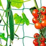Treillis Jardin Filet pour Plantes Grimpantes, Filets pour Jardin, Filet à Ramer pour Récolte de Concombres, Légume, Tomates, Petit Pois ...
