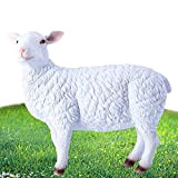 ulapithi Statue d'agneau d'extérieur, Statues de Jardin Décoration extérieure, Sculpture Miniature de Ferme de Mouton Mignon, décoration de Figurine de ...