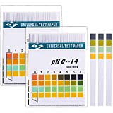 Universel de test pH Bandes de papier, PH Mètre Gamme complète, 0–14 PH et corps Acide alcalin PH Level, 2 boîtes, totalement ...