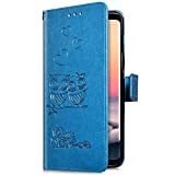 Uposao Galaxy A5 2016 Coque,Housse en Cuir Pochette Portefeuille,Hibou Cœur Mode Motif Etui à Rabat Magnétique PU Premium Flip Case,Stand ...