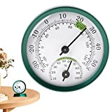 Vecksoy Hydromètre pour l'humidité | Thermomètre mural sans fil d'intérieur – Forme de montre 2 en 1 pour moniteur de ...
