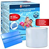 Veddelholzer Kit de réparation pour piscine Ruban d'étanchéité étanche 10 cm x 150 cm Ruban d'étanchéité transparent Ruban flexible Pour ...