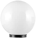 Velamp Sfera APOLUX SPH250 Globe, Lampadaire d'extérieur, 250mm, douille E27, Compatible LED, Etanche IP44, pour Jardin, parcs, copropriétés, terrasses, Blanc