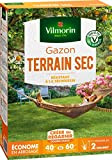 Vilmorin 4460514 Gazon Terrain Sec, Vert, 1 kg
