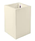 Vondom 41441r – Cube Haut de 40 x 40 x 80 cm, Auto-arrosage, Couleur Ecru