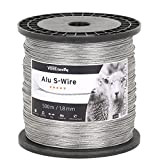 VOSS.farming Fil en Aluminium Alu S-Wire, Longueur 500 m, Ø 1,8 mm, pour Les clôtures électriques