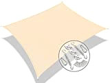 vounot Voile d'ombrage Rectangulaire HDPE avec Le Kit de Fixation Protection UV Toile Ombrage Résistant Aéré et Respirant Bloque 90% ...