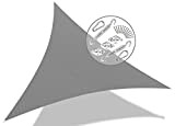 vounot Voile d'ombrage Triangle avec Le Kit de Fixation | Matière résistante aéré 100% Nouveau HDPE-180g/m2 | Bloque 90% Rayons ...