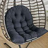 Warmiehomy Coussin de chaise en forme d'œuf à suspendre - Coussin épais en rotin - Pour jardin, intérieur et terrasse ...