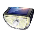 Whousewe Lampe Solaire Exterieur, 200 LED Projecteur Exterieur Detecteur de Mouvement IP65, Lumiere Spot, Eclairage Exterieur avec Detecteur,Applique Murale pour ...