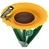 WILDLIFE FRIEND I Abreuvoir et fleur pour oiseaux sauvages 60 cm I Distributeur de nourriture pour oiseaux avec support, mangeoire ...
