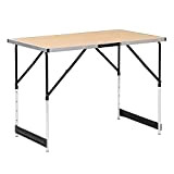 WOLTU® CPT8121hei Table de Camping Pliante Table de Jardin Table de Travail Table de Balcon réglable en Hauteur en Aluminium ...