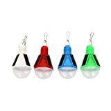 Xanlite SO206 Mini Lanterne Solaire 4 LED Blanches, Plastique, Aléatoire : Blanc/Rouge/Vert/Bleu