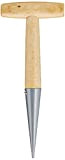 Xclou Plantoir à bulbes avec pointe en acier 27 cm - Plantoir à main avec manche en bois solide - ...