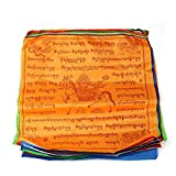 Ximai 10x/lot Drapeaux de Prières Bouddhistes Tibétains Drapeau en Polyester 3m de Long