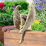 YCZCO Statue de Jardin d'ange ailé, Sculptures d'ornement angélique pour Jardin, Sculpture d'ange de rédemption pour intérieur, arrière-Cour, pelouse, Cour, ...