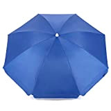 Yello BGG1727 Parasol de plage Deluxe Bleu 1,8 m