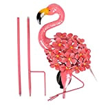 Yiida Flamingo Lights - Décorations de Jardin lumières solaires Flamant Rose | décoratives Piquet en métal Rose, pour la Cour ...