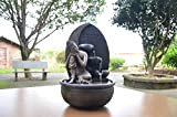 Zen'Light - Fontaine d’Intérieur Bouddha Grace avec Éclairage LED Coloré - Décor Zen Idéal Méditation et Détente - Pompe à ...