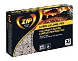 ZIP Energy Bloc Economique (Gris) x32 Firelighter Block, Black