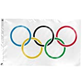 Zonster Drapeau Olympique 3 * 5 Pieds 2023 Bannière National Drapeaux Événements Pub BBQ Décorations pour Sports Sports Sports Sport ...