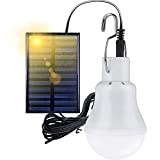 ZYNCUE 1/2/3/5 ampoules LED à énergie solaire pour abri de jardin, lampe suspendue avec panneau solaire réglable, lampe de camping ...